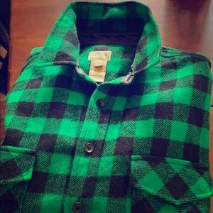 LL Bean wool men’s Maine Guide shirt jac.